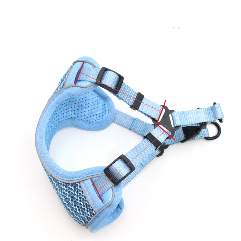 Pet Chest Strap Pet Traction Rope Breathable Comfort Dog Chest Strap
