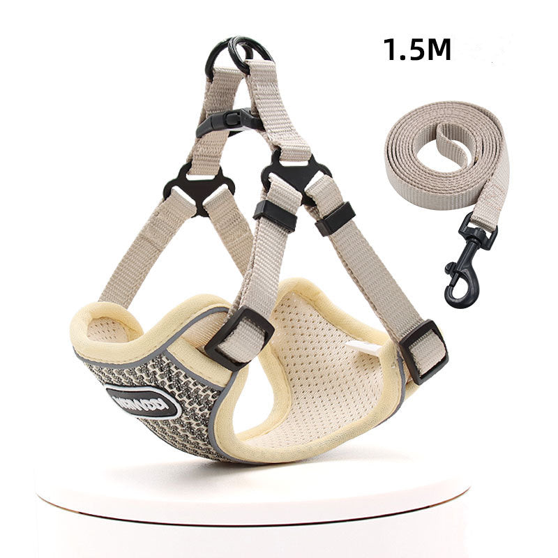 Pet Chest Strap Pet Traction Rope Breathable Comfort Dog Chest Strap