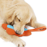 Nuopets Squeaky Plush Dog Toys Bone Sniffing Pet Toy