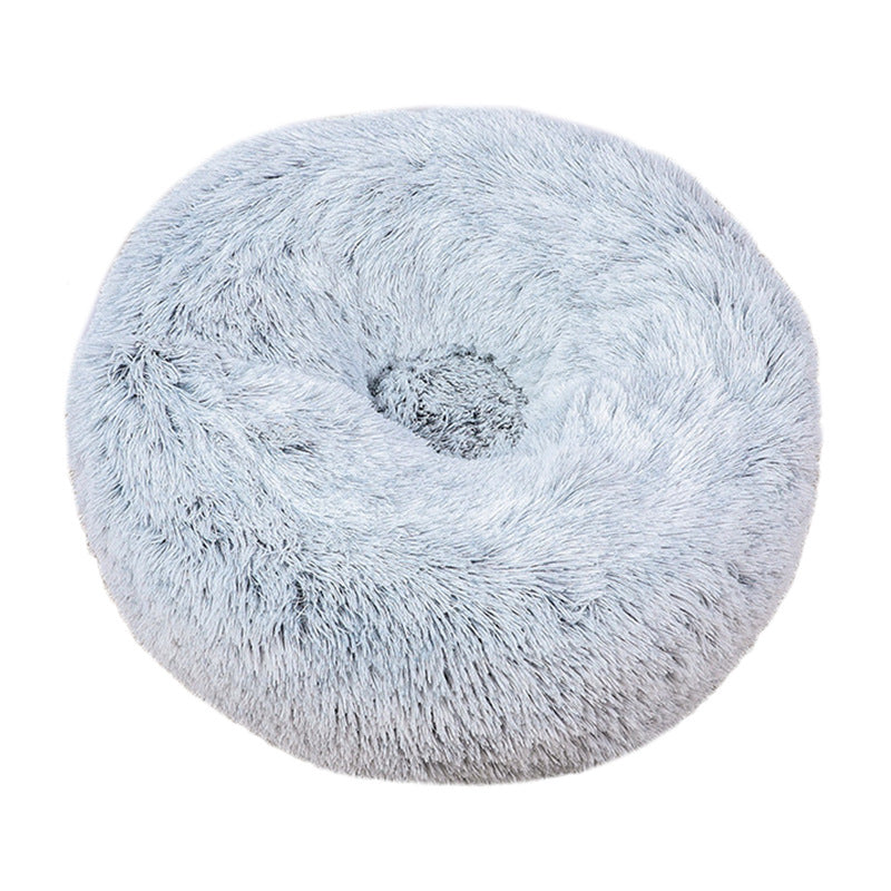 Nuopets Fuzzy Nest Calming Dog Bed Anti Anxiety Long Plush Pet Bed