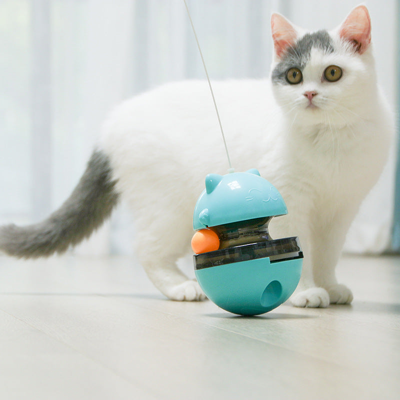 Nuopets Cat Leak Food Ball Cat Toy Track Ball