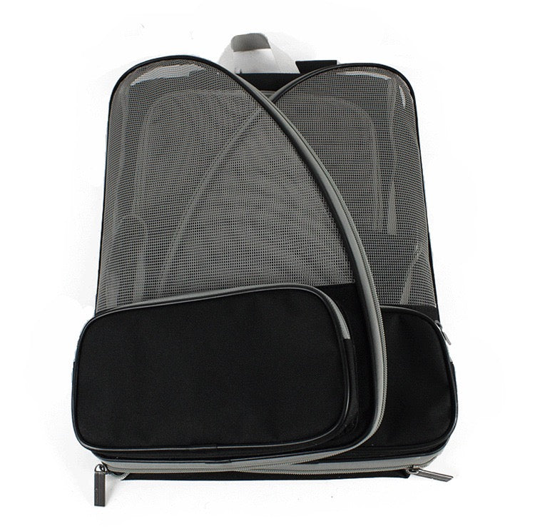 Breathable mesh pet backpack, airline approved