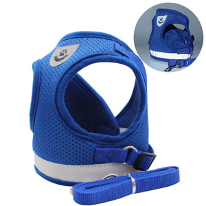 Pet Harness dog cat chest strap Reflective vest pet leash