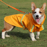 Pet raincoat dog poncho cloak reflective big dog clothes