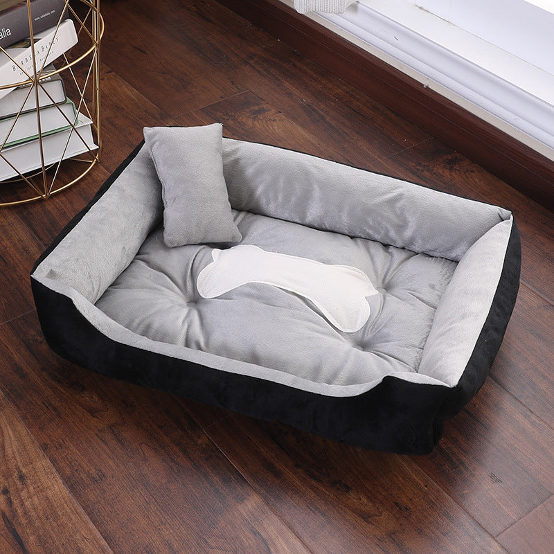 Pet Dog Beds Mat for Small Medium Large Dogs with Pillow
