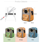 Nuopets Cat Carrier Bag Portable Canvas Backpack