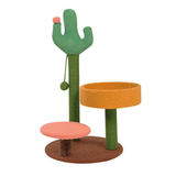 Cactus cat scratching post with sisal rope cat nest tree house