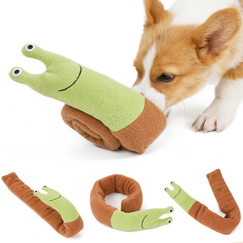 Nuopets Magic Snail Pet Plush Toy Smell Dog Toy