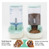 Pets Automatic Self-Dispensing Gravity Pet Feeder and Waterer for Dogs & Cats