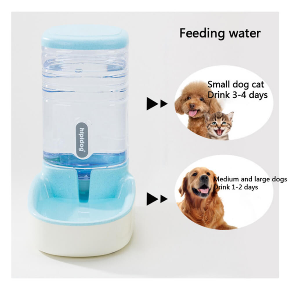 Pets Automatic Self-Dispensing Gravity Pet Feeder and Waterer for Dogs & Cats