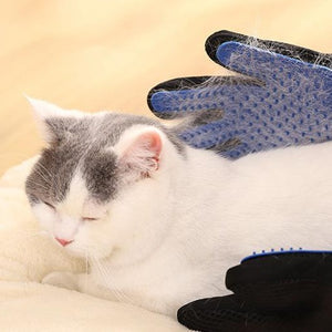 Pet Dog Hair Brush Comb Glove For Pet Cleaning Massage (1 pair)