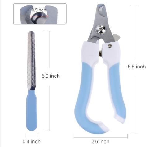 Professional Pet Cat Dog Nail Clipper Cutter Stainless Steel Grooming Clippers Grinders Cats Dog Claw Nail Scissors with Lock