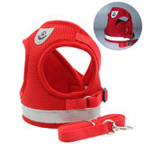 Pet Harness dog cat chest strap Reflective vest pet leash