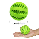 A Non-Toxic Soft Rubber IQ Treat Dispensing Chew Ball Toy for Dogs - NuoPets