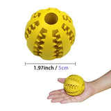 A Non-Toxic Soft Rubber IQ Treat Dispensing Chew Ball Toy for Dogs - NuoPets