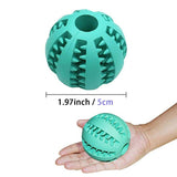 A Non-Toxic Soft Rubber IQ Treat Dispensing Chew Ball Toy for Dogs - NuoPets