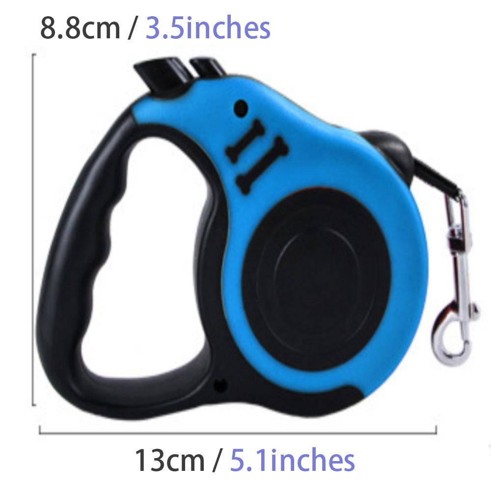 A Retractable Strong Nylon Dog Leash with Comfortable Hand Grip, One Button Brake, Pause & Lock - NuoPets