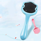 Cat Paw Grooming Comb, An Undercoat Pin Rake Brush for Pets' Hair Shedding - NuoPets