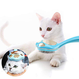 Cat Paw Grooming Comb, An Undercoat Pin Rake Brush for Pets' Hair Shedding - NuoPets