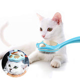 Cat Paw Grooming Comb Undercoat Pin Rake Brush for Pets' Hair Shedding