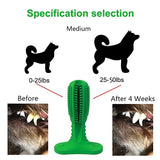 Effective Dog Toothbrush Stick Toy of Natural Rubber for Dental Care, Cleaning & Massaging - NuoPets