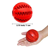 A Non-Toxic Soft Rubber IQ Treat Dispensing Chew Ball Toy for Dogs - NuoPets