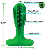 Effective Dog Toothbrush Stick Toy of Natural Rubber for Dental Care, Cleaning & Massaging - NuoPets