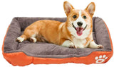 S-3XL 9 Colors Paw Pet Sofa Dog Beds Waterproof Bottom Soft Fleece Warm Cat Bed