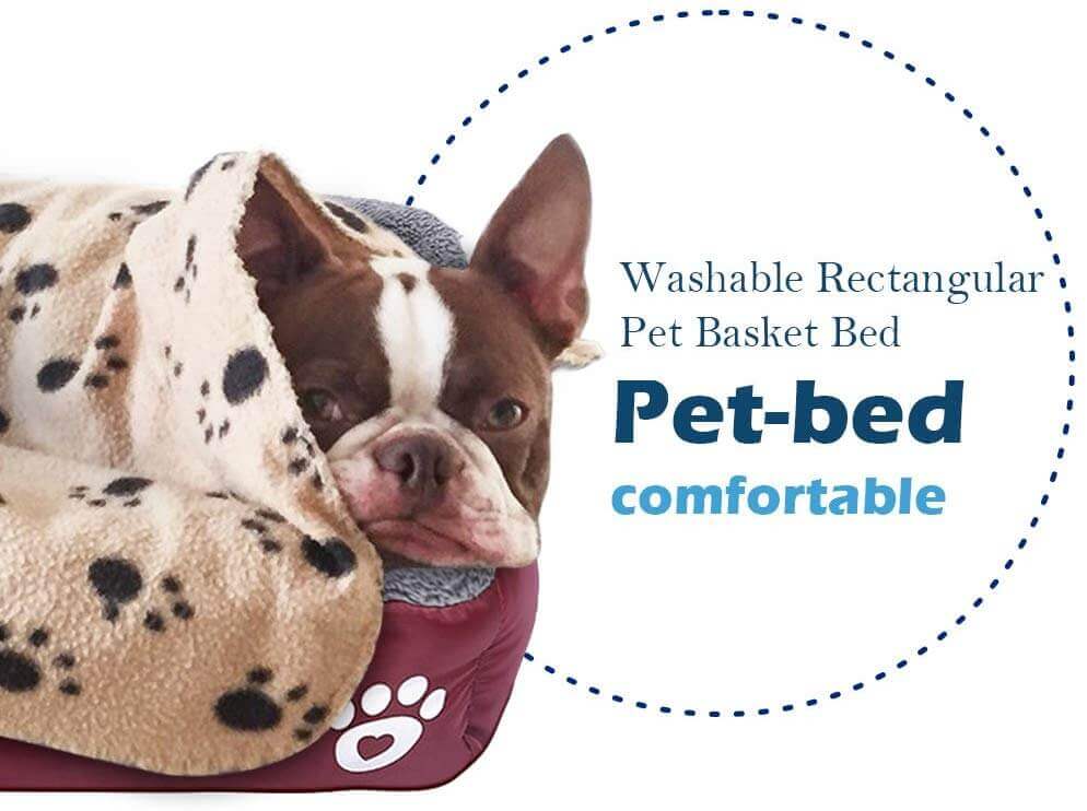 S-3XL 9 Colors Paw Pet Sofa Dog Beds Waterproof Bottom Soft Fleece Warm Cat Bed