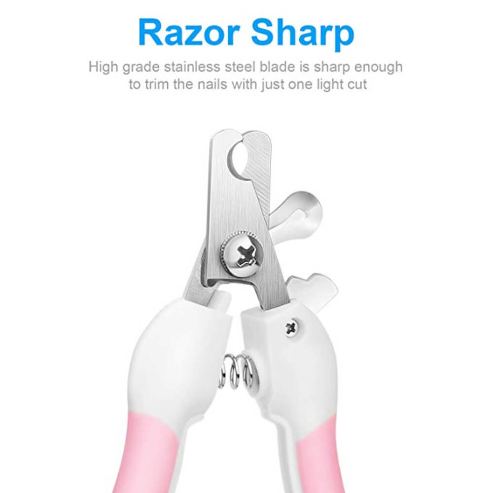 Professional Pet Cat Dog Nail Clipper Cutter Stainless Steel Grooming Clippers Grinders Cats Dog Claw Nail Scissors with Lock