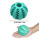 A Non-Toxic Soft Rubber IQ Treat Dispensing Chew Ball Toy for Dogs - NuoPets