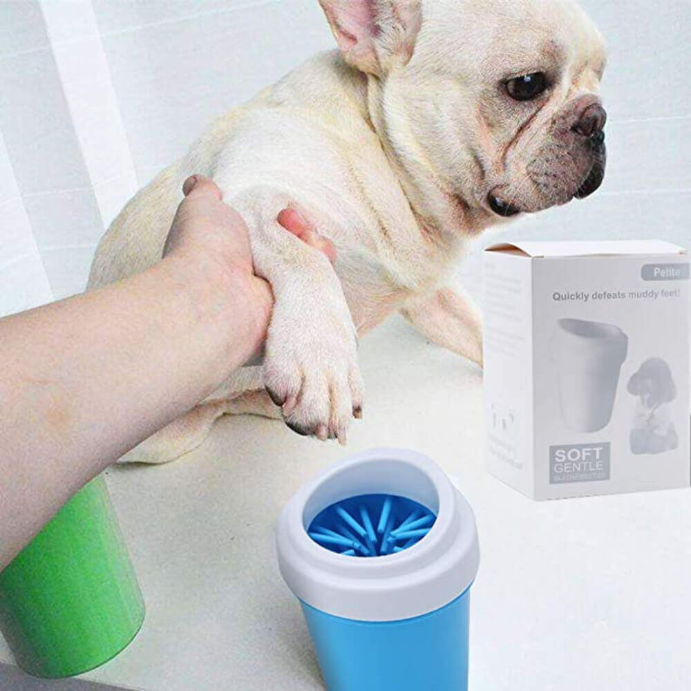 Pet Paw Cleaner Washer Cup With Soft Bristles