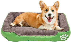 S-3XL 9 Colors Paw Pet Sofa Dog Beds Waterproof Bottom Soft Fleece Warm Cat Bed
