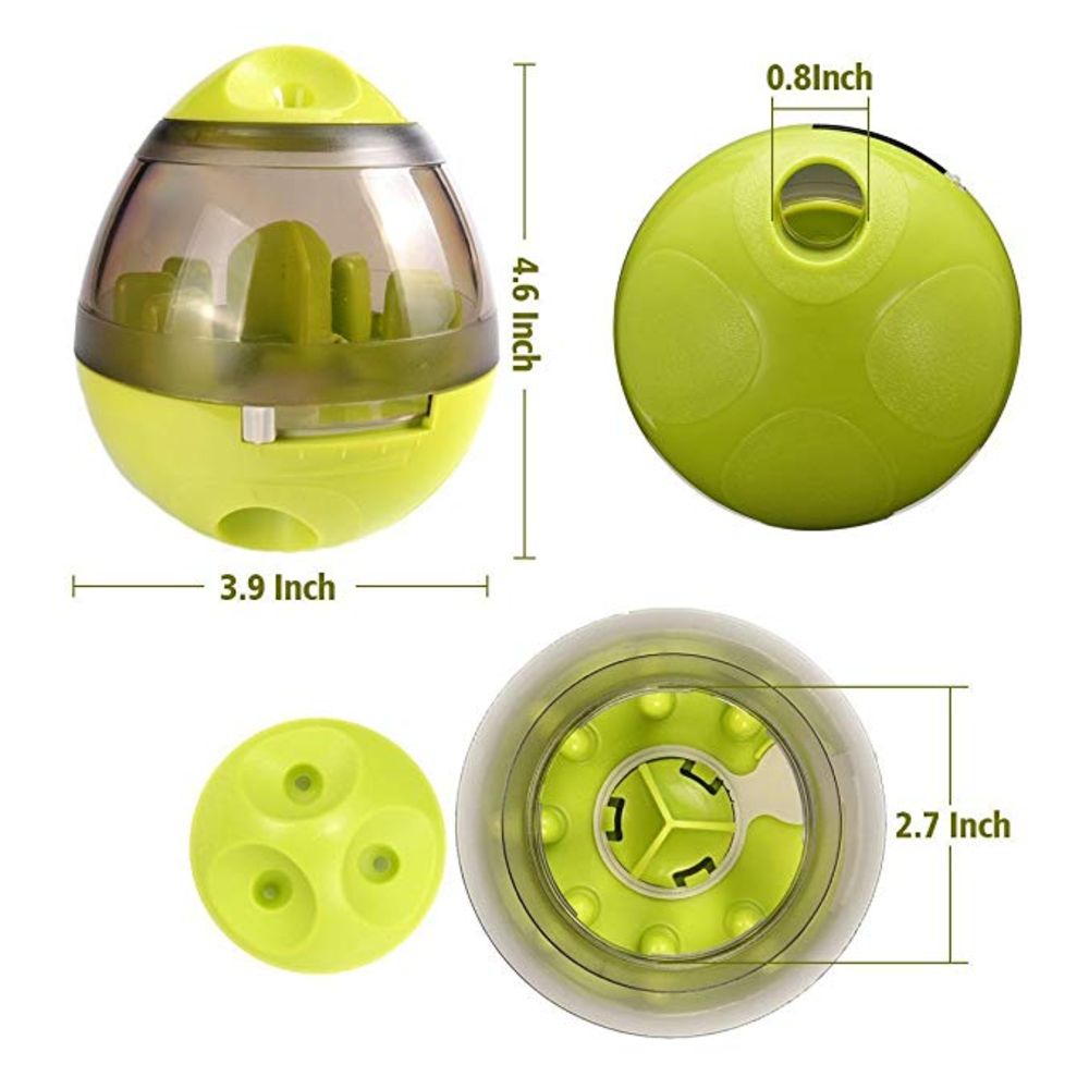 IQ Treat Ball Toy For Dogs & Pets That Dispenses Food Interactively - NuoPets