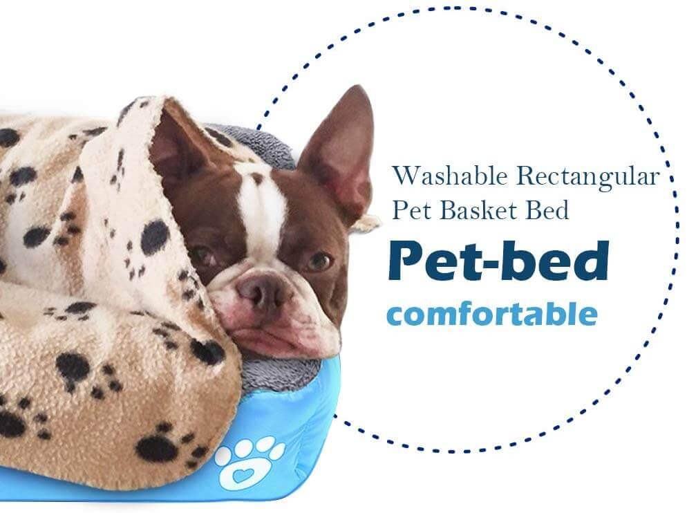 S-3XL 9 Colors Paw Pet Sofa Dog Beds Waterproof Bottom Soft Fleece Warm Cat Bed