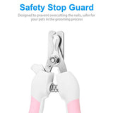 Professional Pet Cat Dog Nail Clipper Cutter Stainless Steel Grooming Clippers Grinders Cats Dog Claw Nail Scissors with Lock