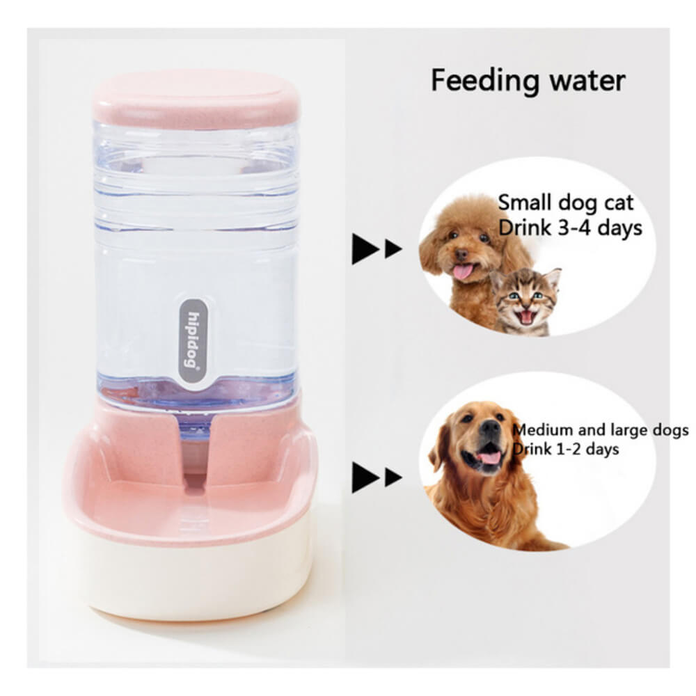 Pets Automatic Self-Dispensing Gravity Pet Feeder and Waterer for Dogs & Cats