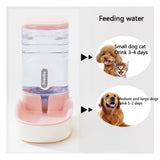Pets Automatic Self-Dispensing Gravity Pet Feeder and Waterer for Dogs & Cats
