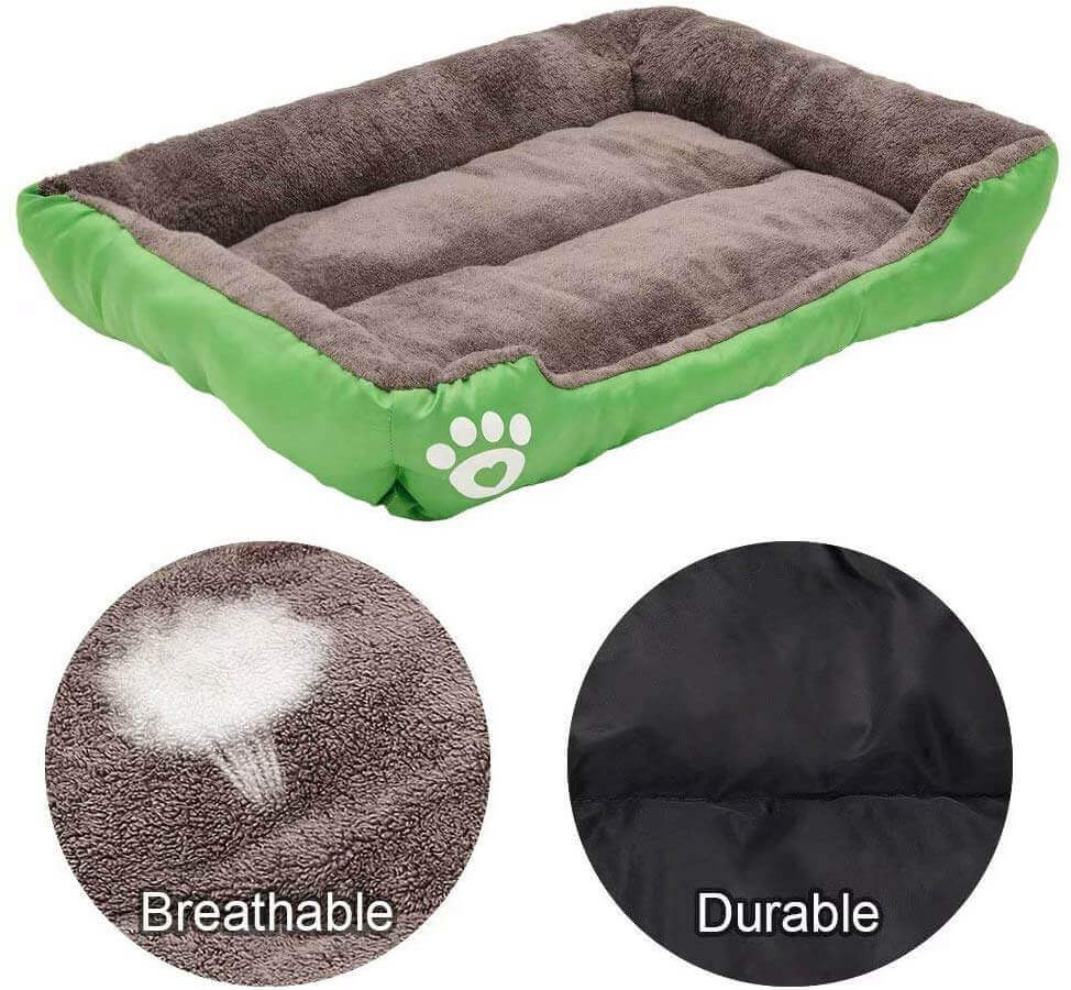 S-3XL 9 Colors Paw Pet Sofa Dog Beds Waterproof Bottom Soft Fleece Warm Cat Bed