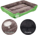 S-3XL 9 Colors Paw Pet Sofa Dog Beds Waterproof Bottom Soft Fleece Warm Cat Bed