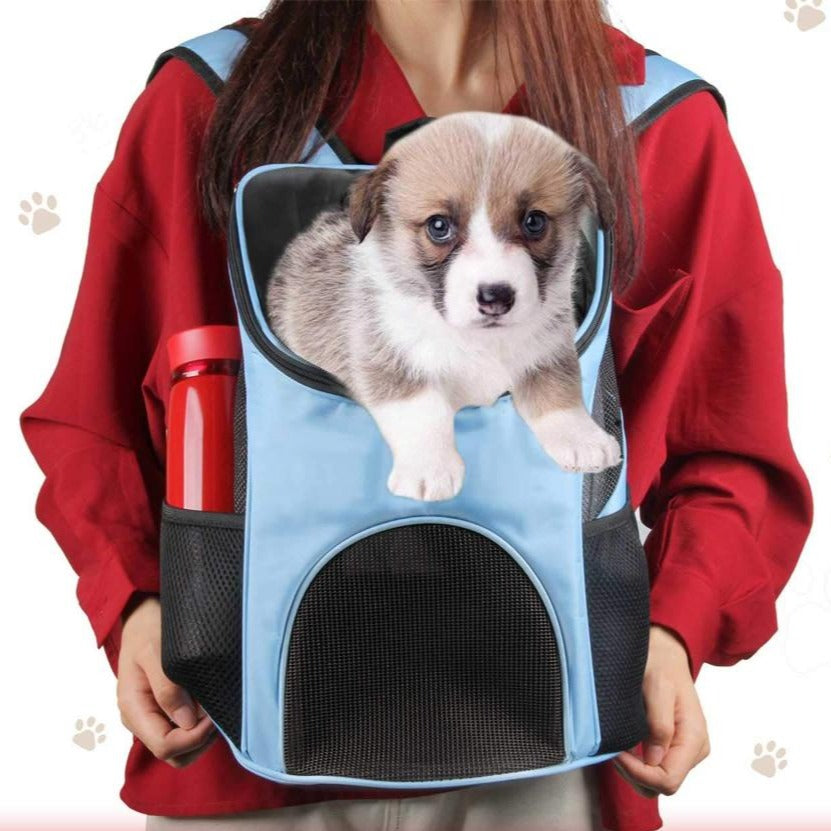Breathable pet carrier mesh backpack for cats & dogs