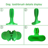 Effective Dog Toothbrush Stick Toy of Natural Rubber for Dental Care, Cleaning & Massaging - NuoPets