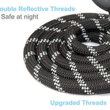 5ft Strong Dog Leash with Comfortable Padded Handle and Reflective Threads for Medium and Large Dogs - NuoPets