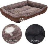 S-3XL 9 Colors Paw Pet Sofa Dog Beds Waterproof Bottom Soft Fleece Warm Cat Bed