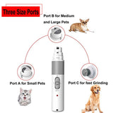 Portable Electric Dog Grooming, Trimming, Nail Grinder & Clipper Tool with USB Rechargeable Port - NuoPets