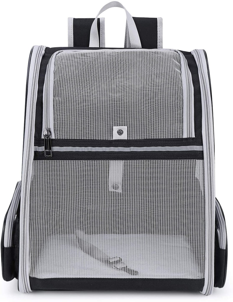 Breathable mesh pet backpack, airline approved