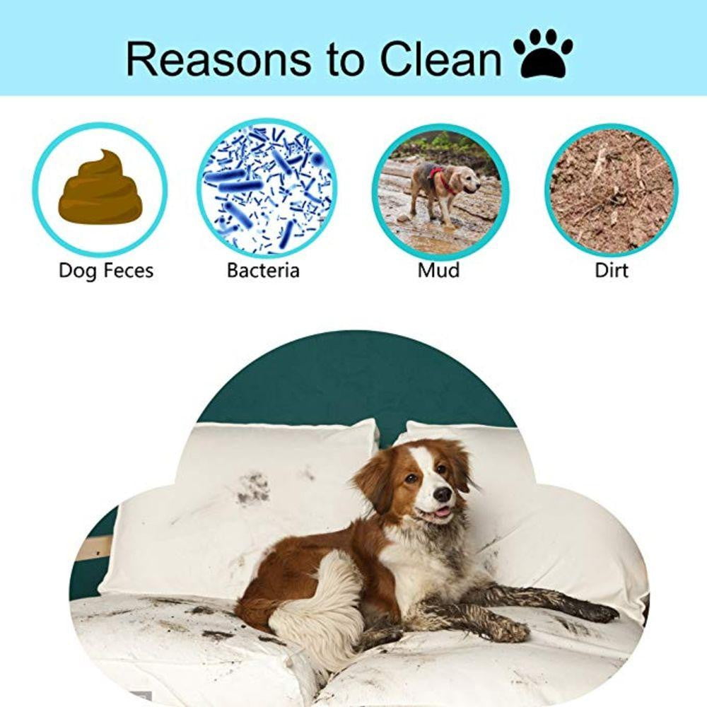 Automatic & Rechargeable 3 Sizes Pet Paw Washing Cup with Soft Rubber Brushes to Clean Dog's Paw - NuoPets