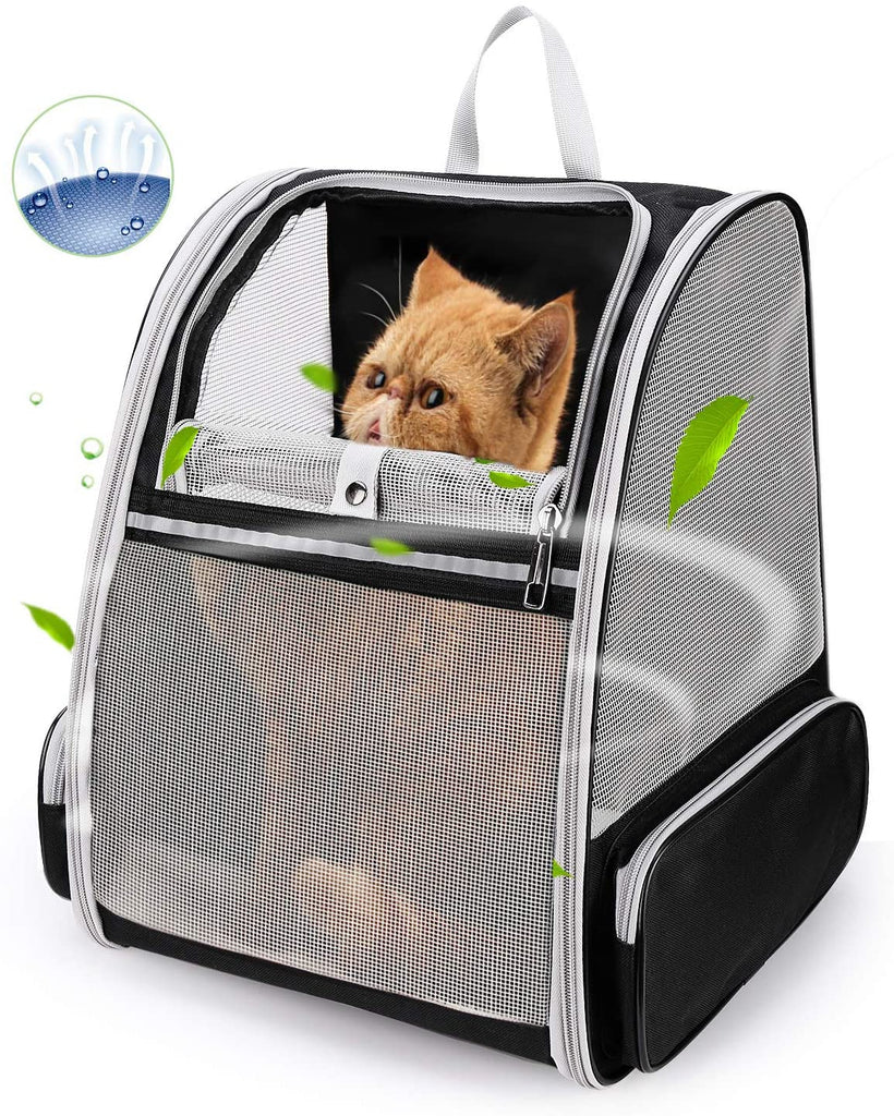 Breathable mesh pet backpack, airline approved