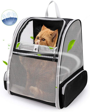 Breathable mesh pet backpack, airline approved