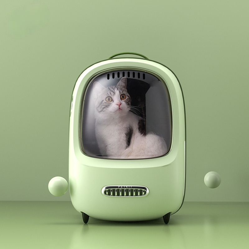 Vintage style travel pet backpack carrier bag waterproof breathable